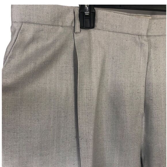 Neiman Marcus Silk Dress Pants Plus Size Fully Lined Ice Blue Grey Size 24 - Picture 3 of 12